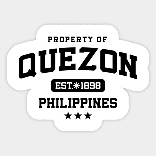 Quezon - Property of the Philippines Shirt Sticker